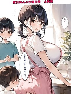 Wife with small breasts and husband’s infidelity in their own home.